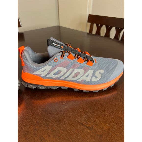 Adidas Men's Vigor TR 6 Trail Running Shoes Grey/Orange ~ Size 10 - Picture 2 of 11